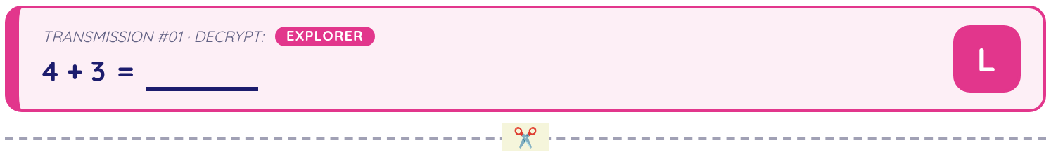 Age 5 transmission strip from a HideQuest Crack the Code mission.
